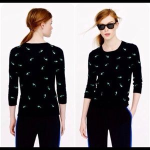 3/4 length 100% linen whale J. Crew top