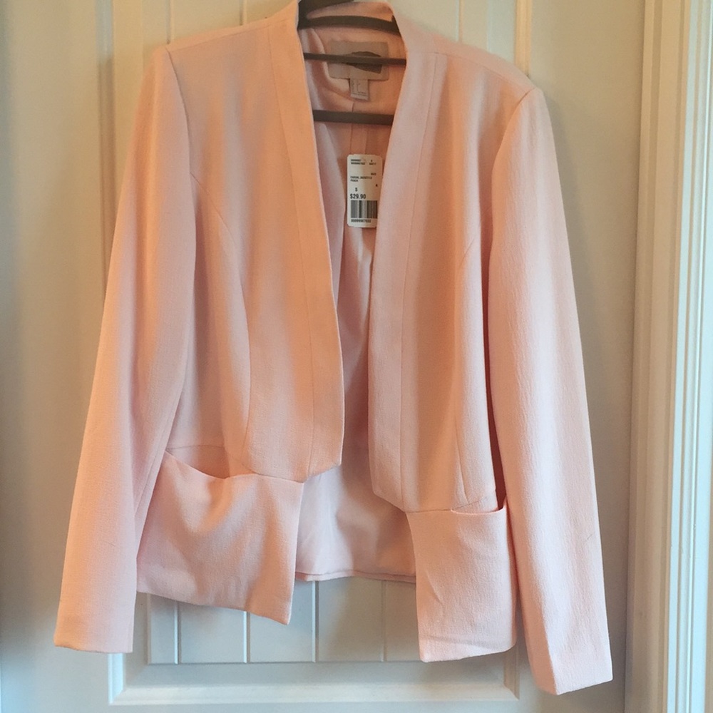 Blush pink blazer
