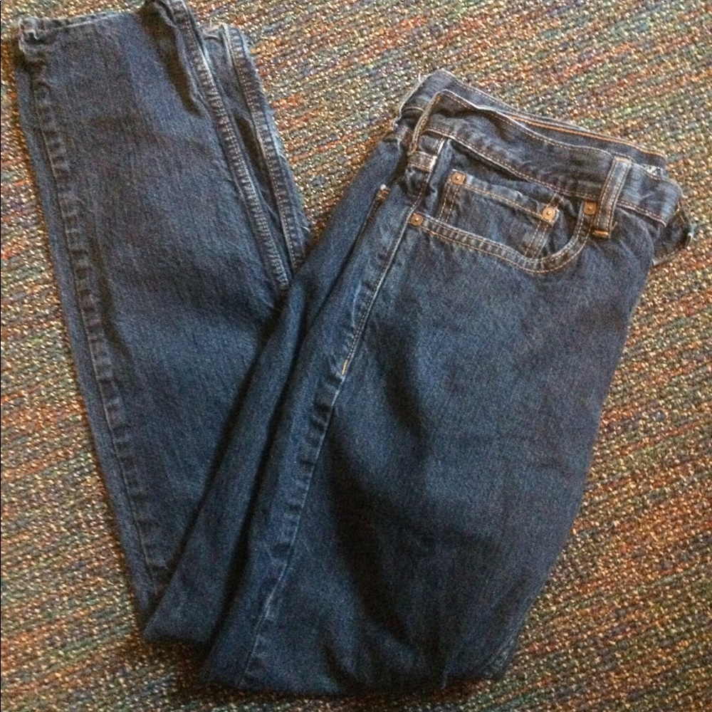 Slim/straight blue jeans