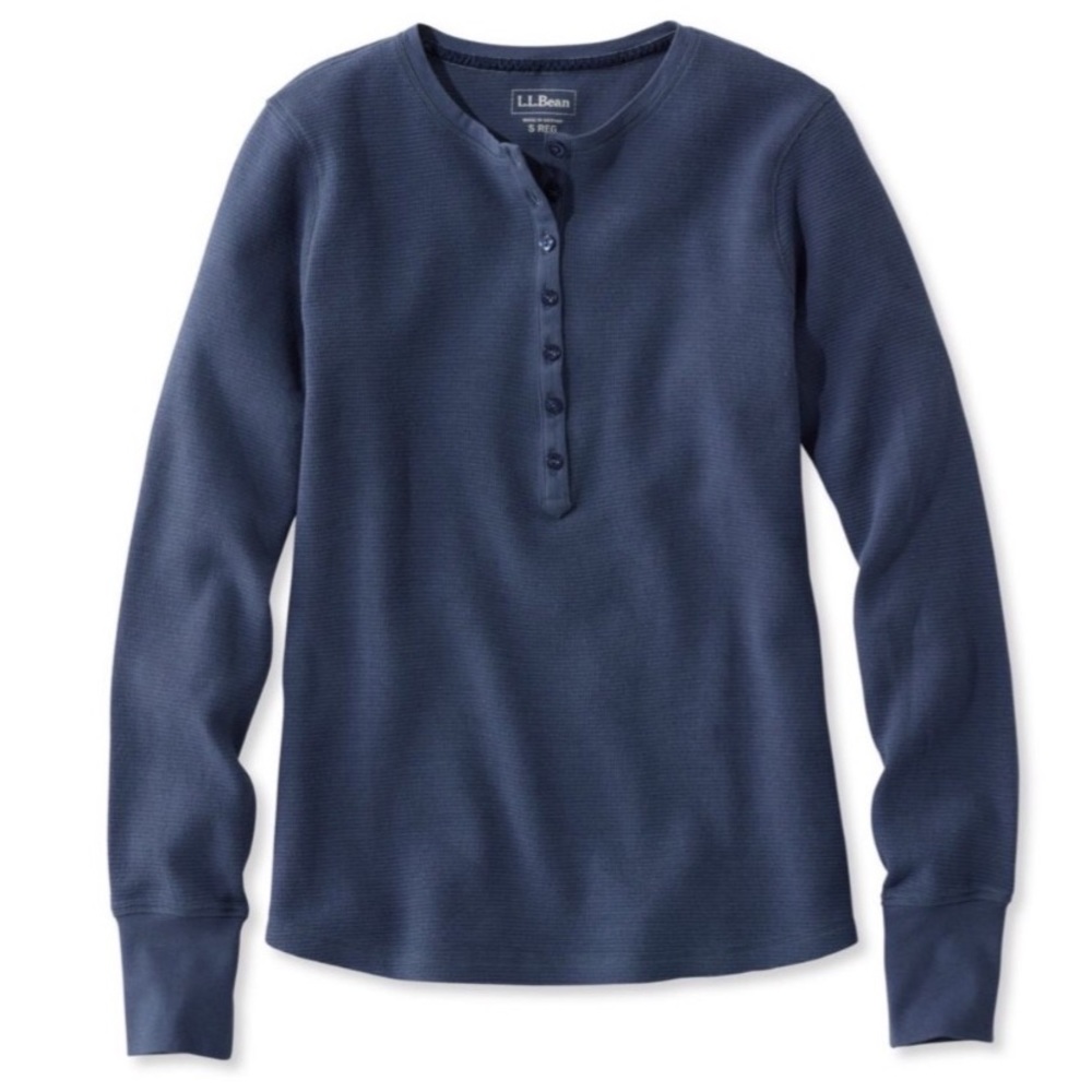 Navy L.L. Bean Waffle Thermal