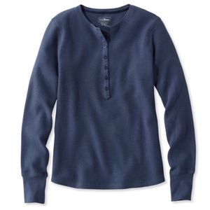 Navy L.L. Bean Waffle Thermal