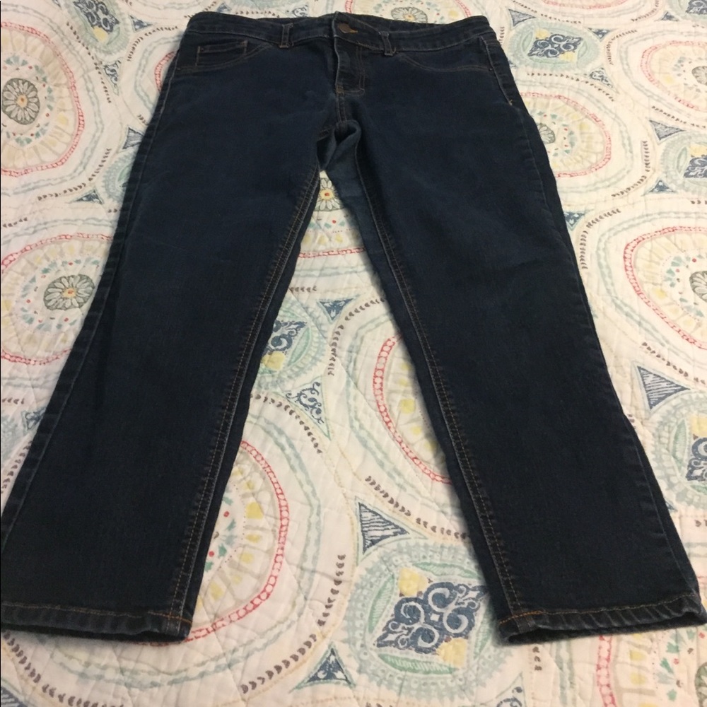 Mossimo skinny crop dark wash jeans