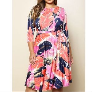 Plus size lovely palms dress