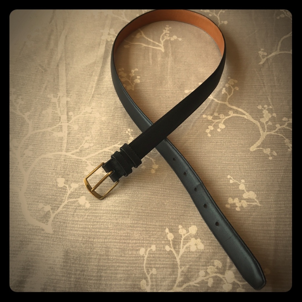 COLE HAAN black leather belt