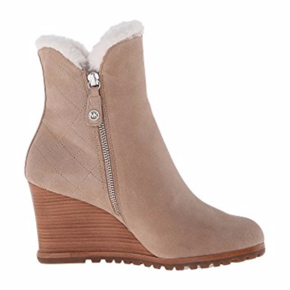 Michael Kors Whitaker wedge dark khaki boots - Picture 1 of 7
