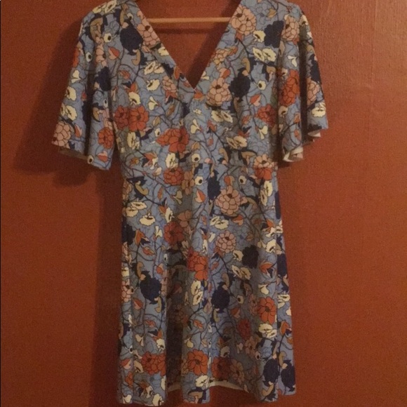 ZARA Floral Print Dress - Picture 1 of 3