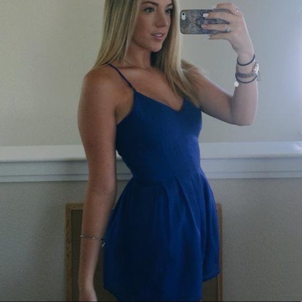 blue romper