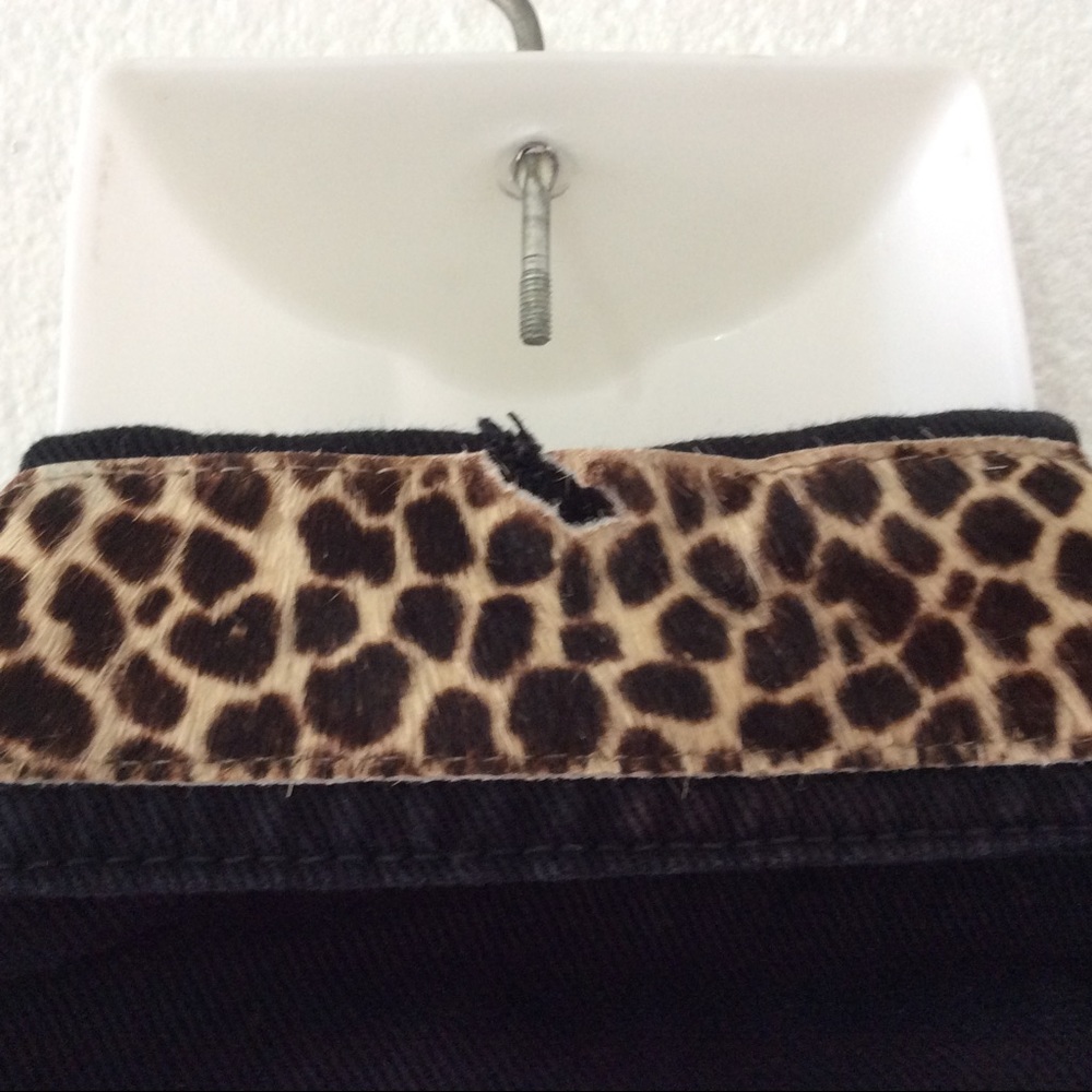Cache Leopard Denim Vest size Small - Picture 5 of 6