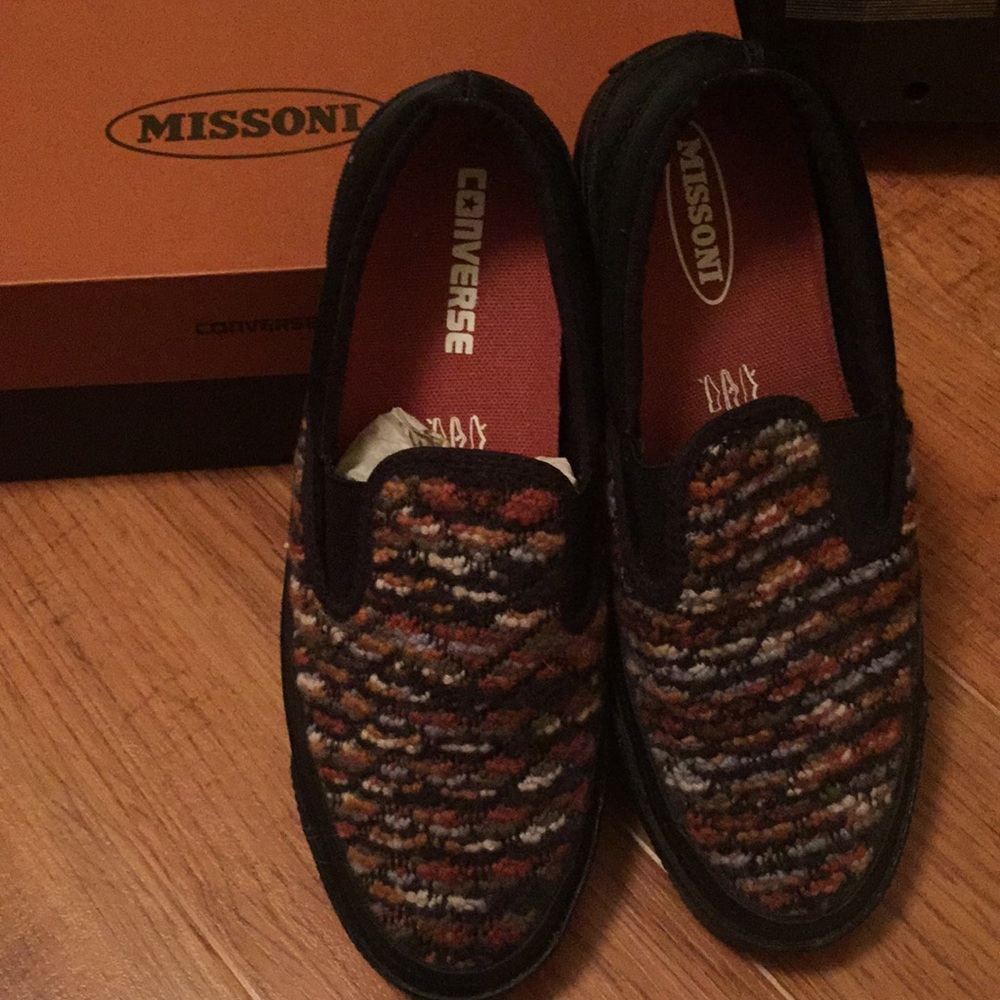 Converse x Missoni slip ons