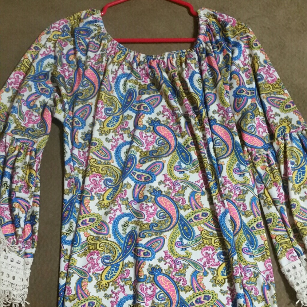 Lady's World paisley & lace Dress