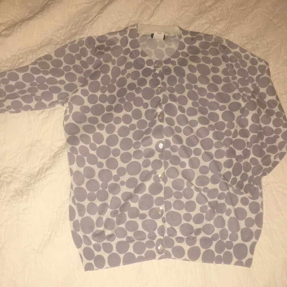 J. Crew Cardigan in Cool Gray