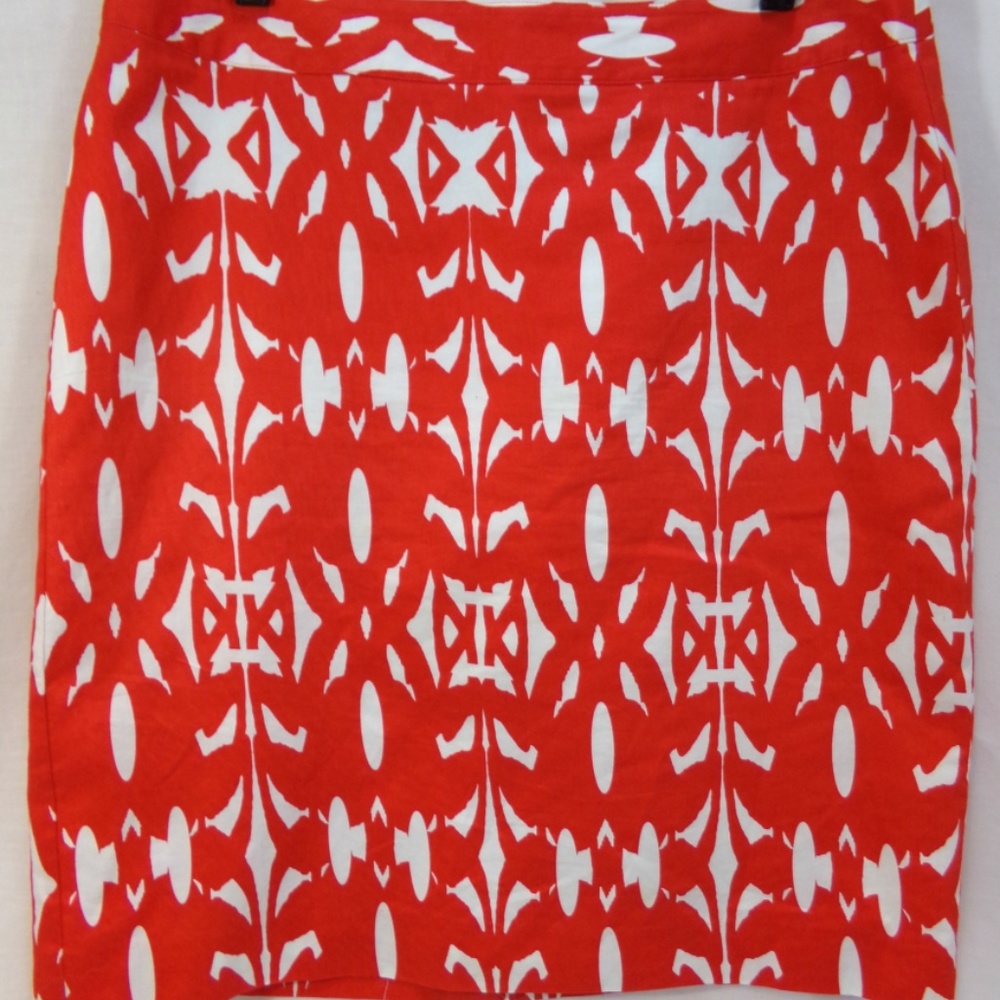 Deep orange and white Van Heusen Studio skirt