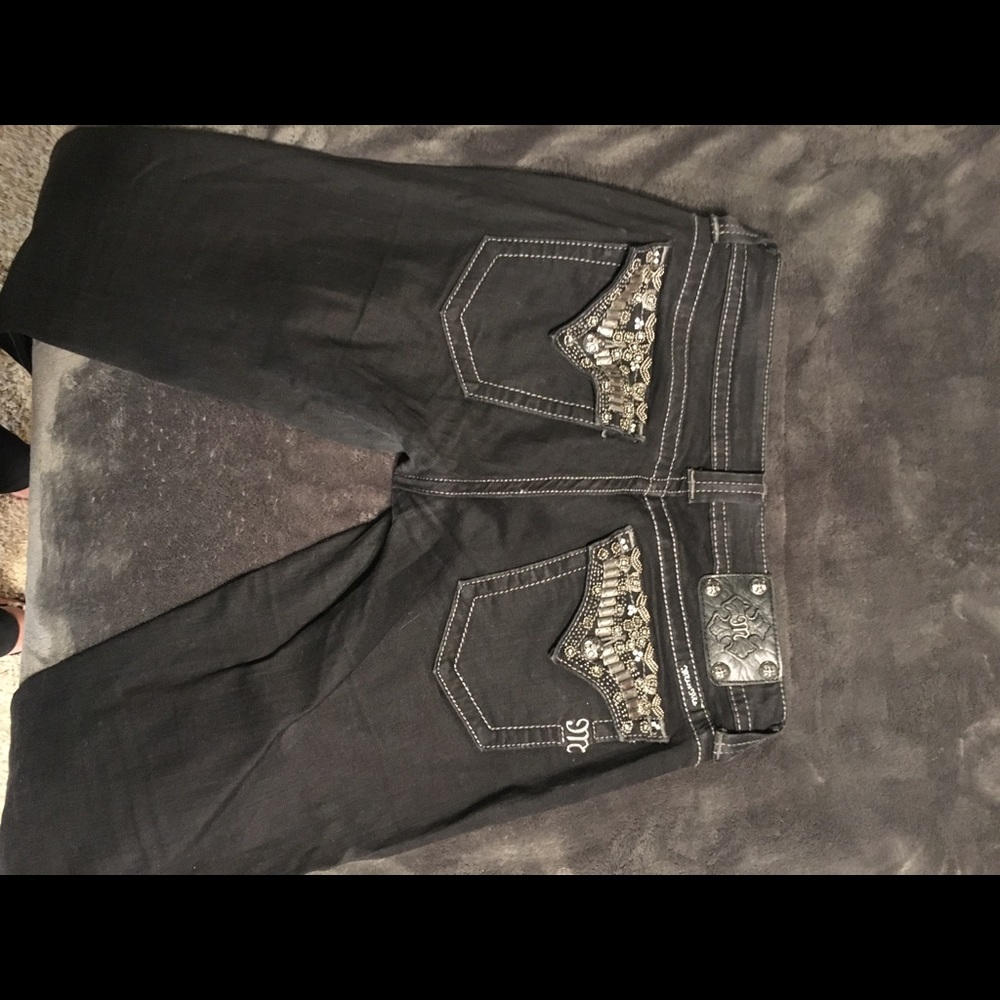 Black straight leg miss ME's