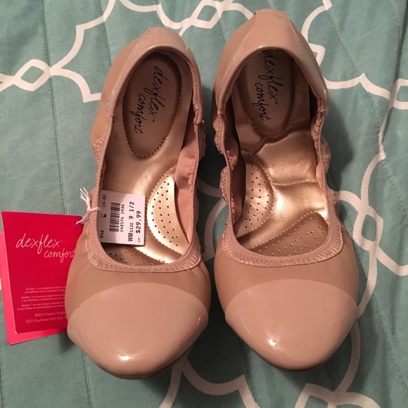 Deflex Comfort Shoes - Deflex Confort Beige Flats