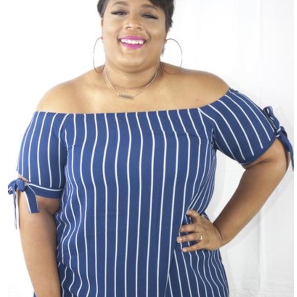 Thin Striped Dress - Picture 2 of 2