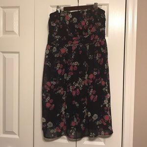 Torrid strapless Floral dress
