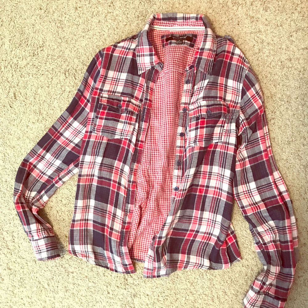 Red White & Blue flannel