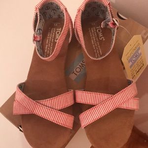 TOMS Correa - Red Multi Woven Stripes - Youth