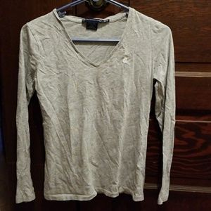 Grey ralph lauren long sleeve shirt