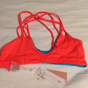 PilyQ bikini top! NWT Never Worn! Reversible!