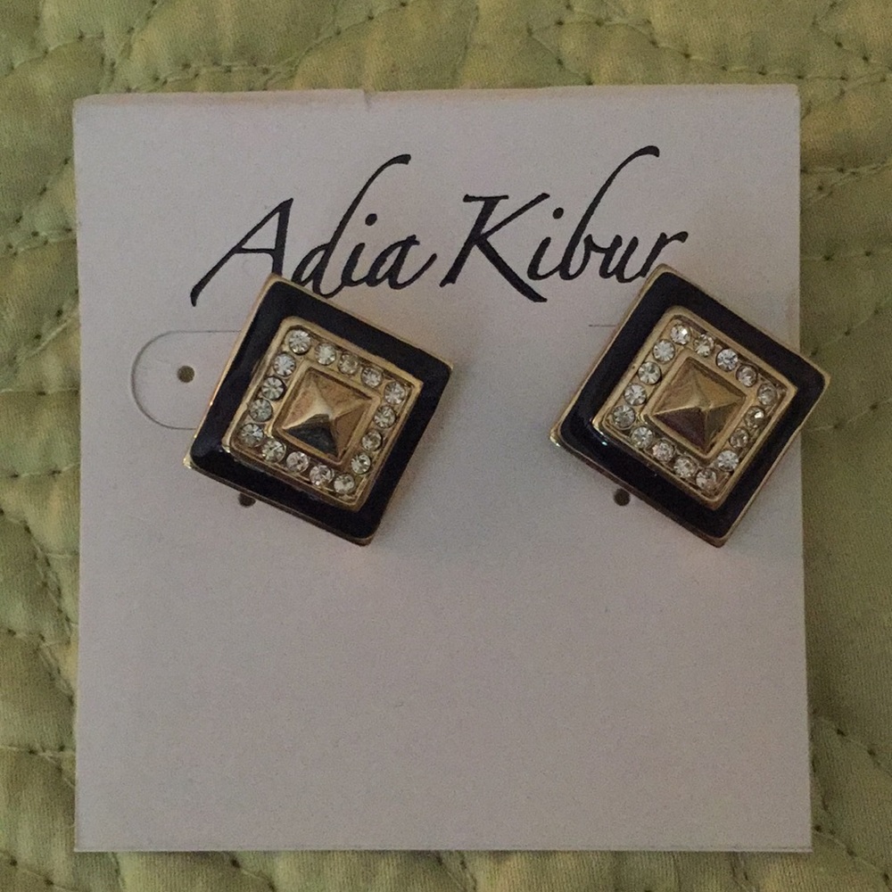 Black square Earings