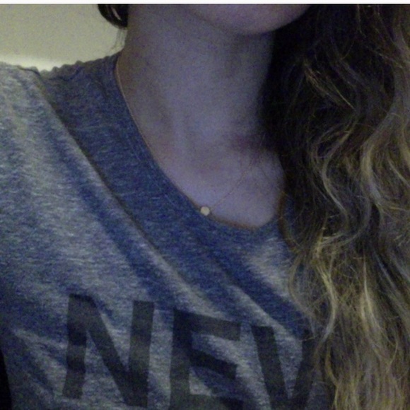 Tiny gold dot circle necklace choker minimalist - Picture 5 of 6