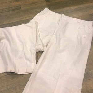 NWT Candie's White Linen Pants