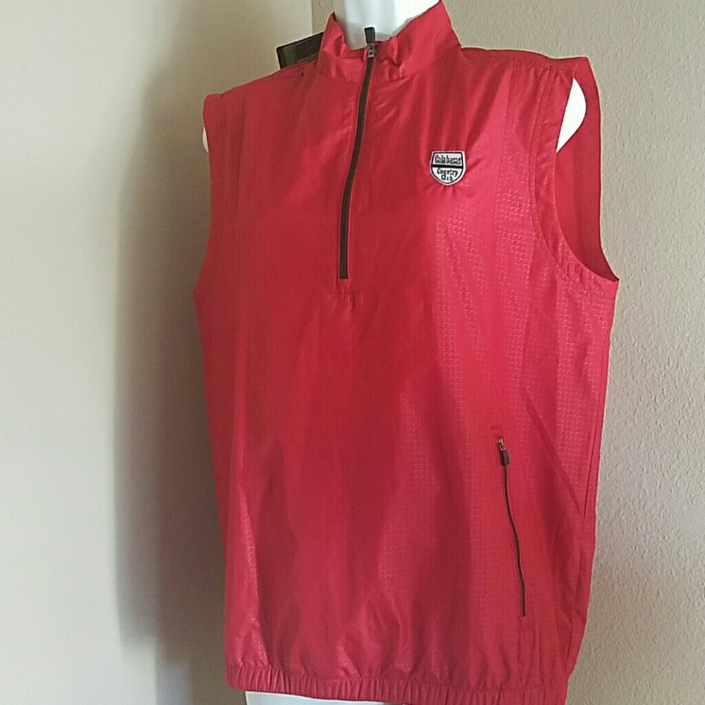 Adidas Red Windbreaker Vest