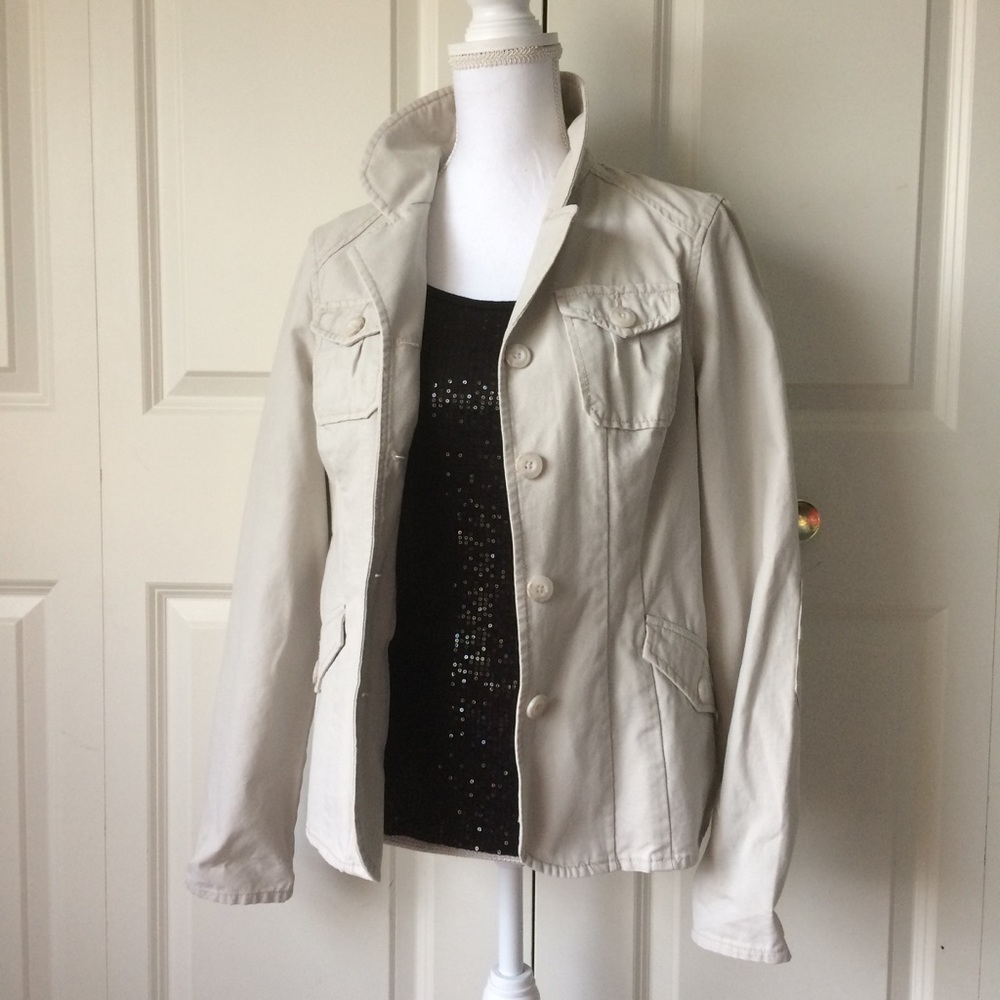 Fall Khaki lightweight Jacket Blazer sz M