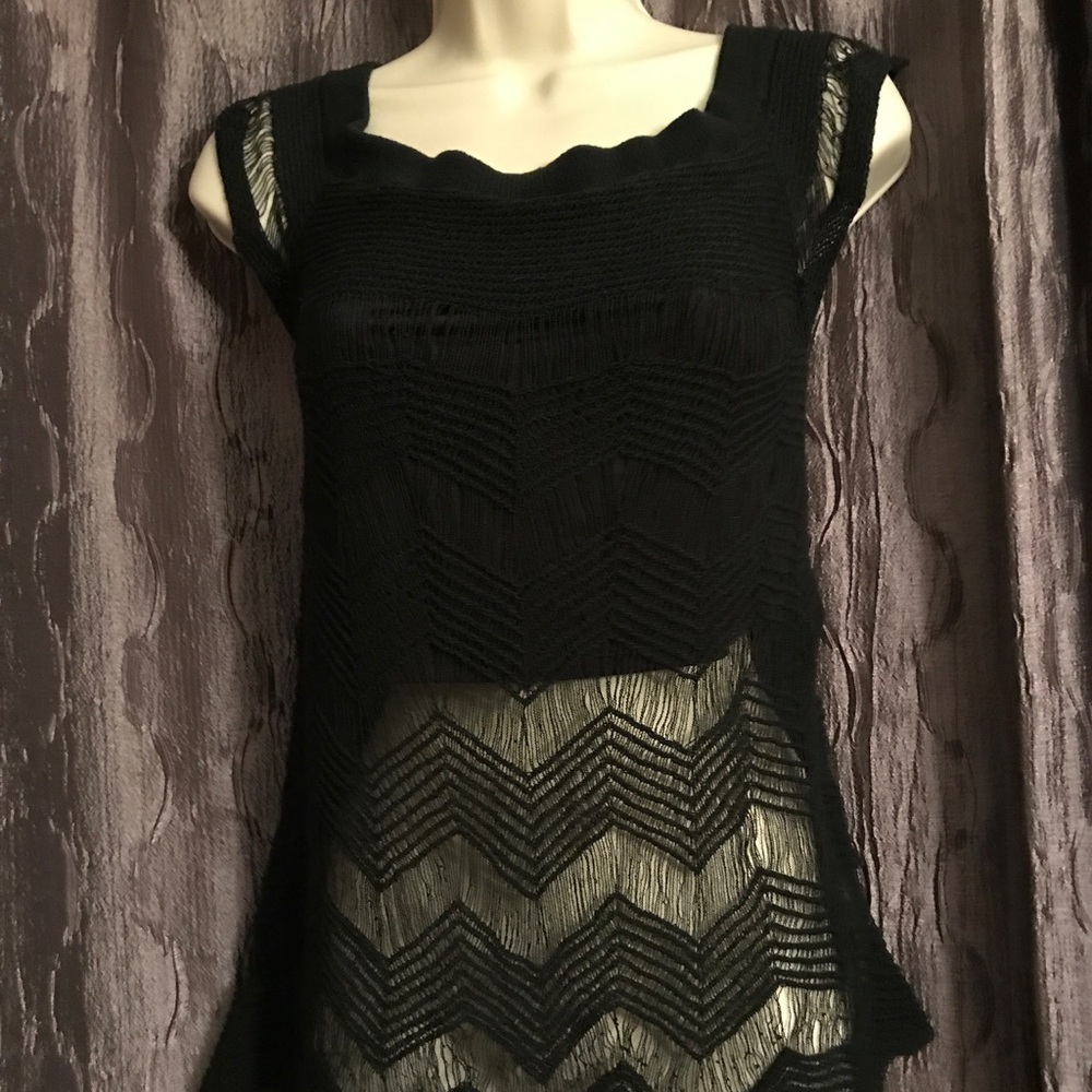 Gorgeous knit see-through top from Bebe