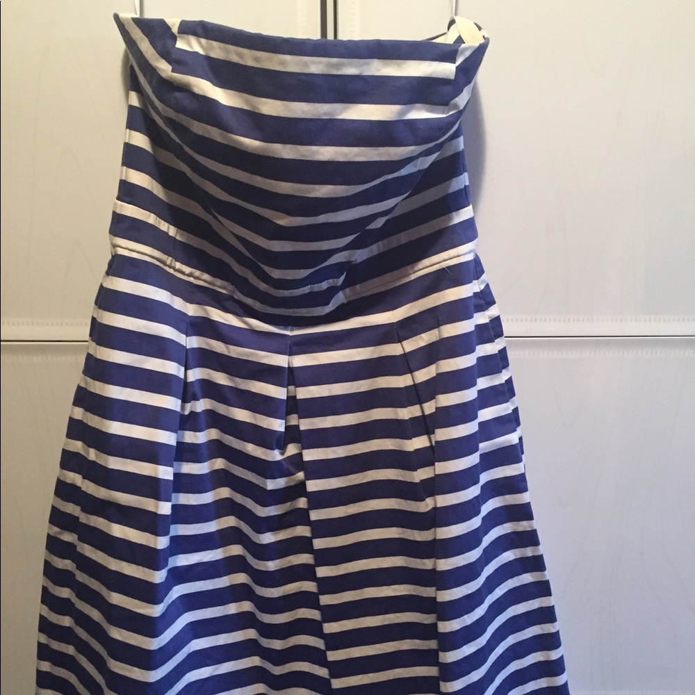 Gap dress blue white stripes