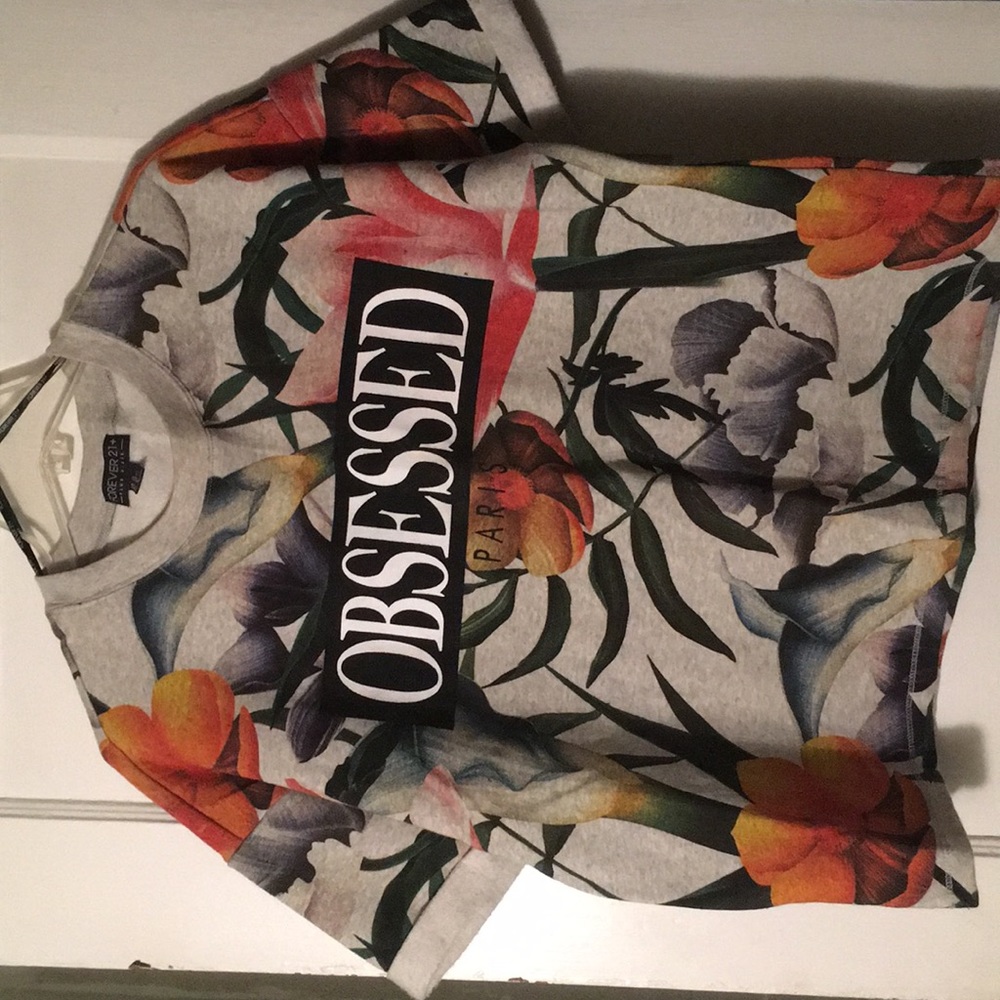Multiple color floral sweatshirt