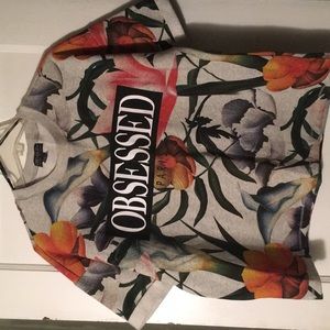 Multiple color floral sweatshirt
