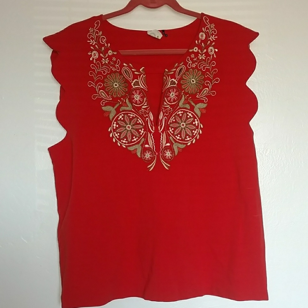 Akemi + Kin embroidered blouse!