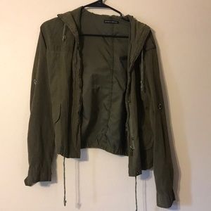 Brandy Melville Cropped Military Jacket