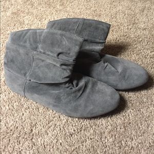 Velvet booties