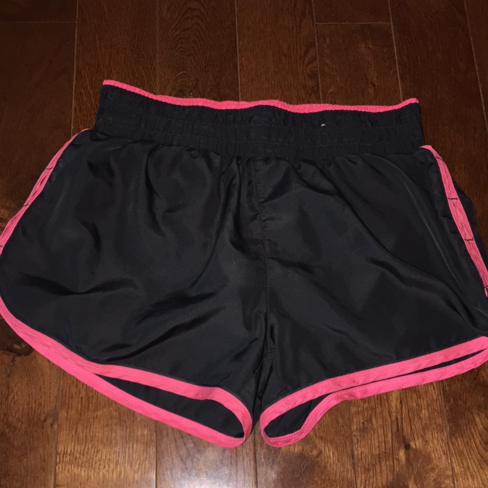 Dark grey/black and peach Athletic shorts
