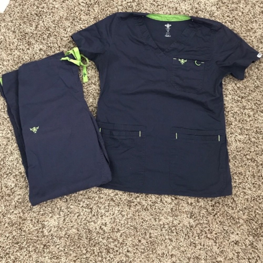 Small Med Couture Scrub Set