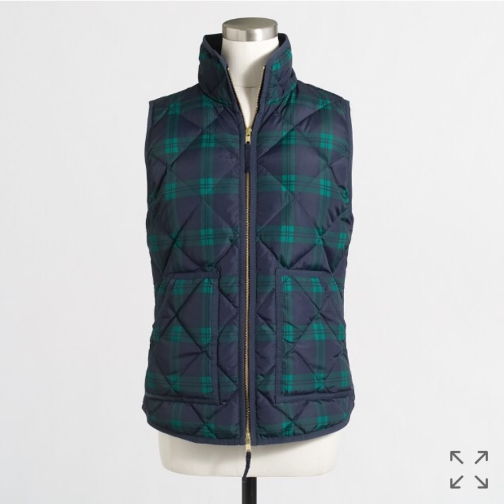 NWT J. Crew Blackwatch Quilted Puffer Vest XS - Picture 1 of 8