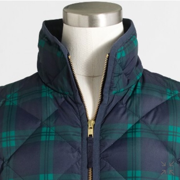 NWT J. Crew Blackwatch Quilted Puffer Vest XS - Picture 3 of 8
