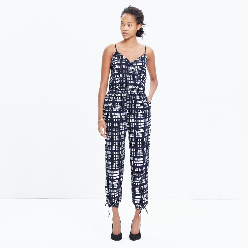 Madewell navy blue cami jumpsuit jumper