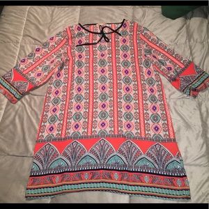 Patterned unique summer dress
