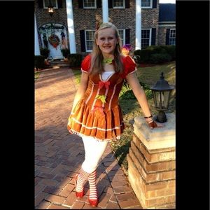 CUTE as can be Ginger bread Girl Halloween Costume