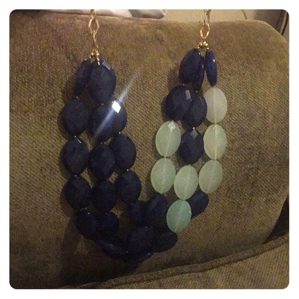 Navy and Mint necklace