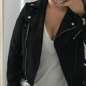 Cute suede jacket- military look (M)