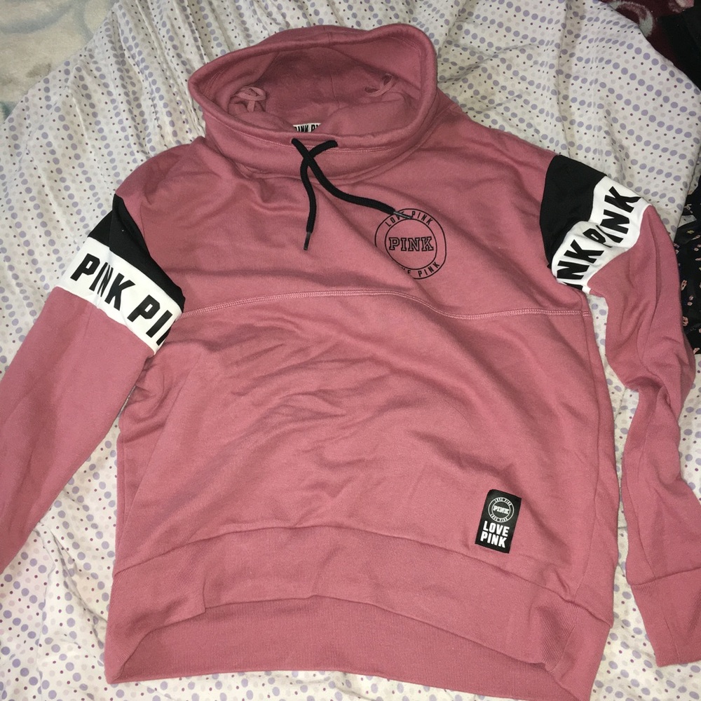 VS PINK cowl neck hoodie