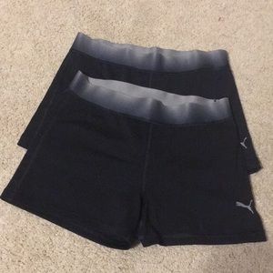 Two Pairs of Puma Black Spandex