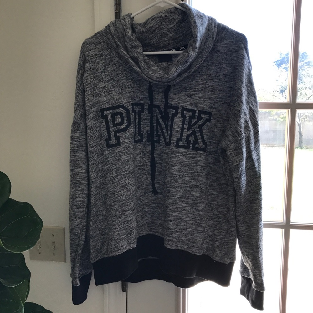 PINK cowl neck pullover