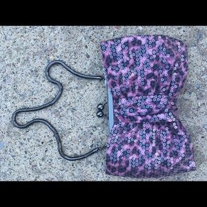 Betsey Johnson betseyville bow purple handbag