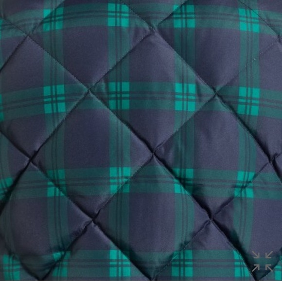 NWT J. Crew navy and green plaid vest - Picture 3 of 5